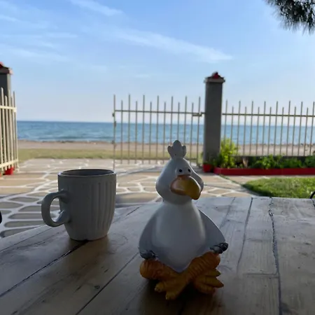 The Great Wave Beachfront House Nea Plagia בית נופש